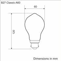 Vintage filament edison light bulb