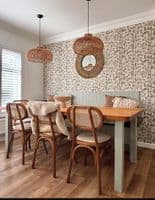 Cley - rattan ceiling pendant 45cm Diameter, Height 24cm