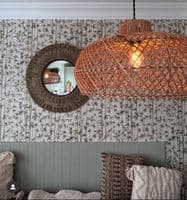 Cley - rattan ceiling pendant 45cm Diameter, Height 24cm