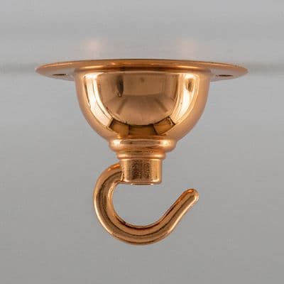 Copper Ceiling  Rose with Hook