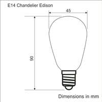 E14 Chandelier Edison
