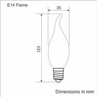 E14 Chandelier Flame Bulk Discount
