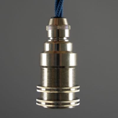 E14 Socket - Nickel (With Shade Holder)