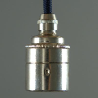 E27 Edison Screw Socket - Nickel