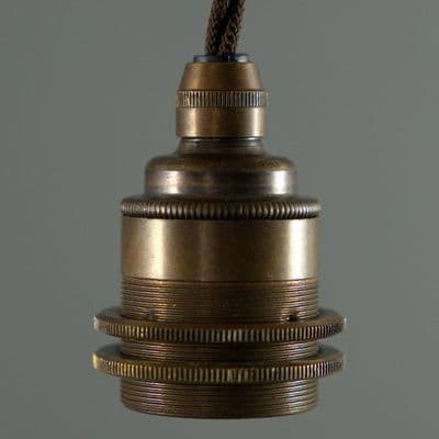 E27 Edison Screw Socket - Old English (with shade holder)