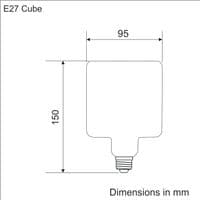 E27 LED Cube