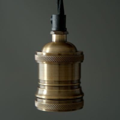 E27 Socket Antique Brass