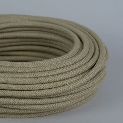 ECRU Fabric Lighting Cable LINEN