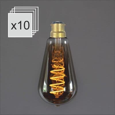 Edison Medium LED B22 Spiral Smoke Bulk Discount