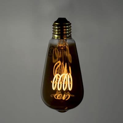 Edison Medium LED E27 Quad Smoke
