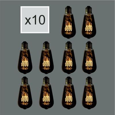 Edison Medium LED E27 Quad Smoke Bulk Discount