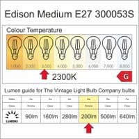 Edison Medium LED E27 Quad Smoke Bulk Discount