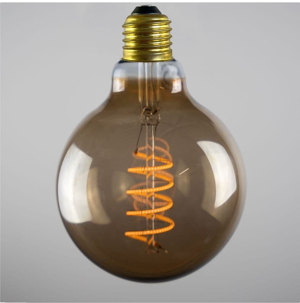 Globe Medium LED E27 Smoke