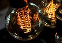 Vintage filament edison light bulb