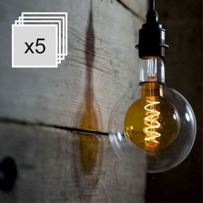 Gobi Fusion Large Globe E27 - Rust - Bulk Discount