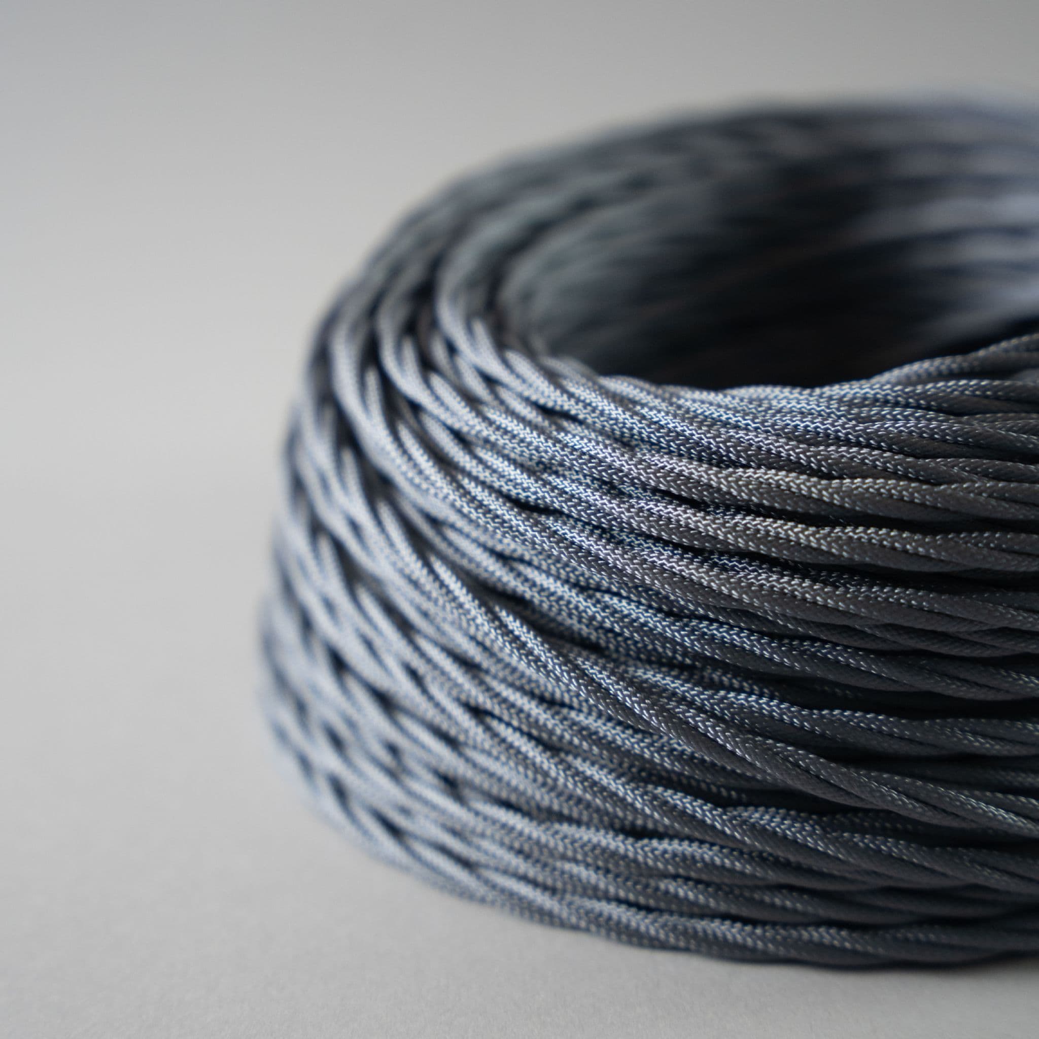 Graphite Light Fitting GRAPHITE Braided Fabric Lighting Cable