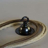 Gun Metal Ceiling Rose with Hook