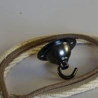 Gun Metal Ceiling Rose with Hook