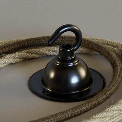 Gun Metal Ceiling Rose with Hook