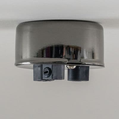 Industrial Steel Three Cable Entry   - Obsidian Black