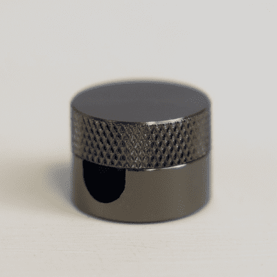 Knurled Aluminium Cable Guide Obsidian Plated