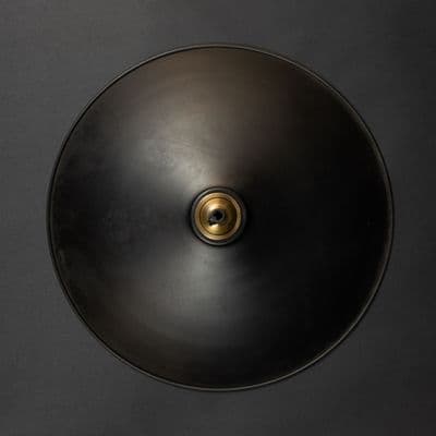 Lamp Shade Santiago Large Matt Black with Antique Gold