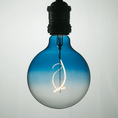 Large Globe Tendril - Blue Fade