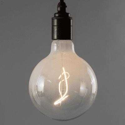 Large Globe Tendril - Chalk White Fade