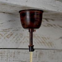 Large Santiago Pendant in Blackened Rust