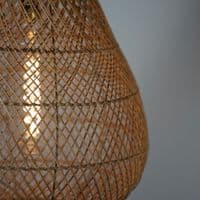 Maud - natural rattan ceiling light pendant, 45cm Diameter, Height 65cm