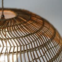 Cley - rattan ceiling pendant 45cm Diameter, Height 24cm