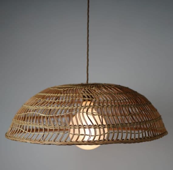 Cley - rattan ceiling pendant 45cm Diameter, Height 24cm