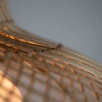 Cley - rattan ceiling pendant 45cm Diameter, Height 24cm