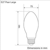 Pear Large Spiral E27 - Bulk Discount