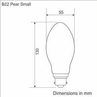 Pear Small Hairpin B22 - Bulk Discount
