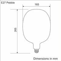Pebble LED E27 Vintage Light Bulb