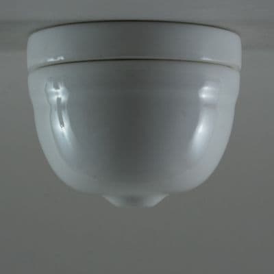 Porcelain Ceiling Rose Domed  Pebble Grey