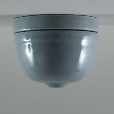Porcelain Ceiling Rose Domed  Shadow Grey