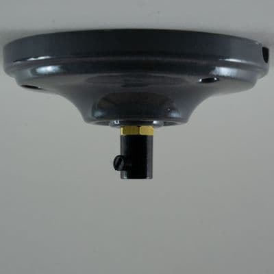 Porcelain Ceiling Rose Large  Black