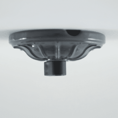 Porcelain Ceiling Rose Small  Shadow Grey