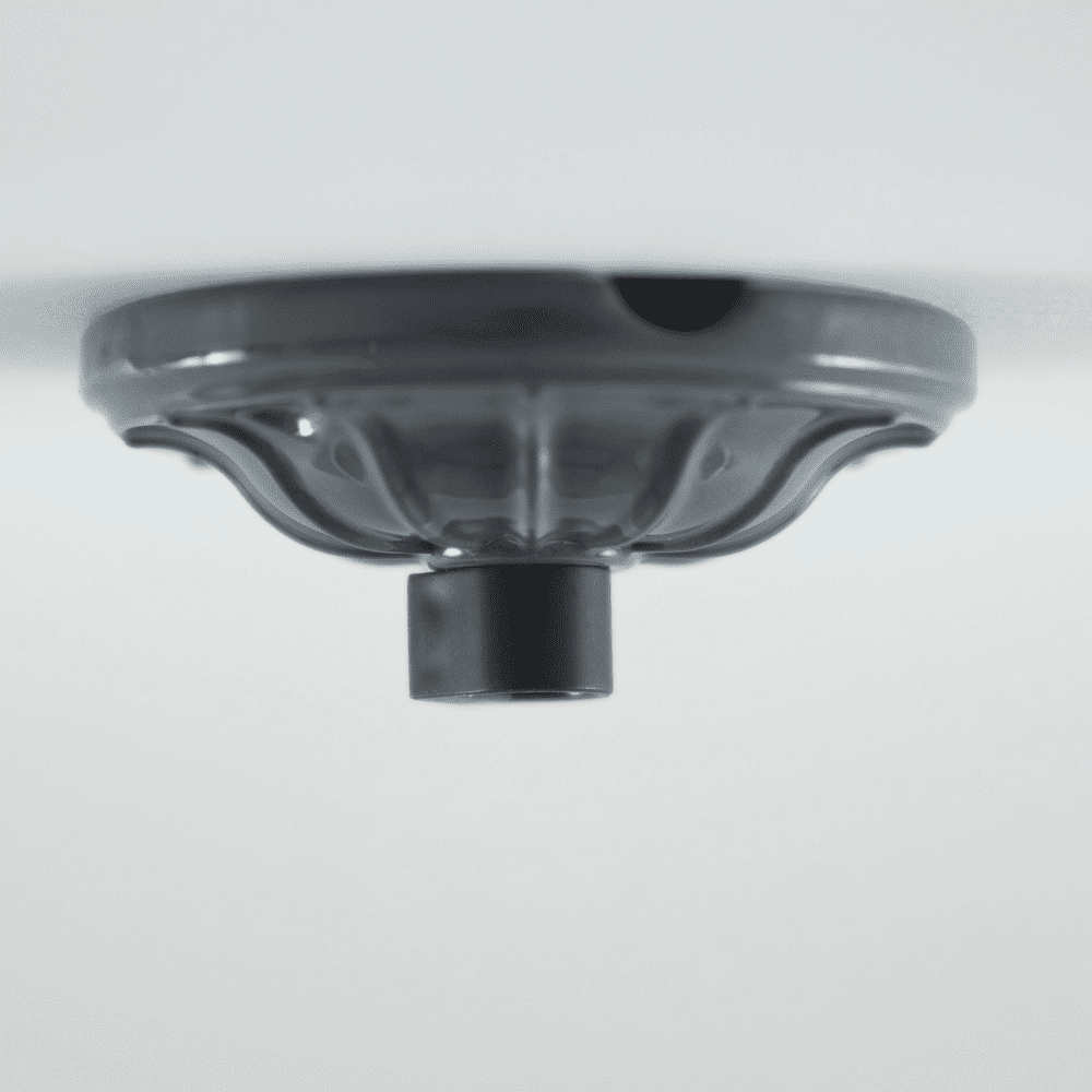 Porcelain Ceiling Rose Small Shadow Grey