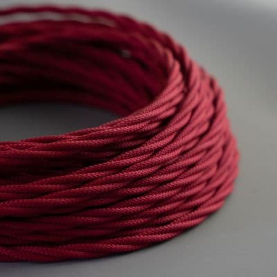 RADICCHIO Braided Fabric Lighting Cable SATIN SHEEN
