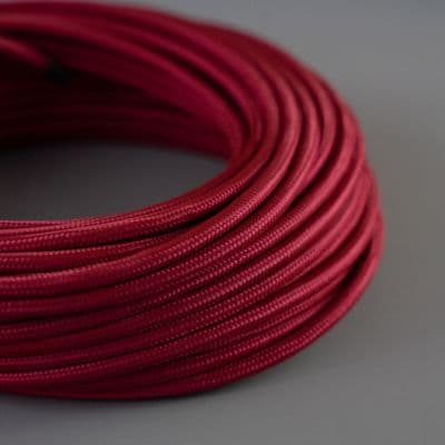 RADICCHIO Round Fabric Lighting Cable SATIN SHEEN