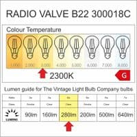 Radio Valve LED B22 Spiral Bulk Discount