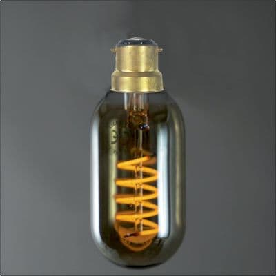 Radio Valve LED B22 Spiral Smoke