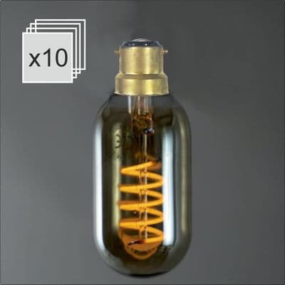 Radio Valve LED B22 Spiral Smoke Bulk Discount