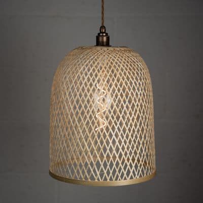 Riffle - Bamboo ceiling pendant 30cm Diameter