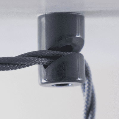 SHADOW GREY Porcelain Braided Cable 