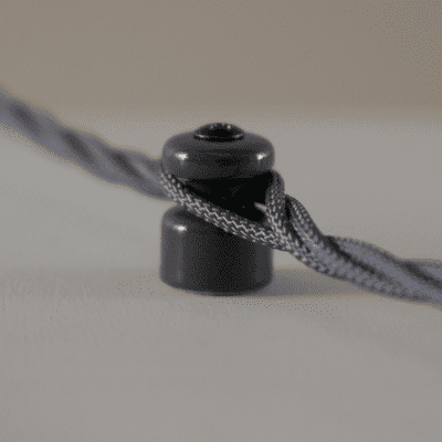 SHADOW GREY Porcelain Guide for Braided Cable