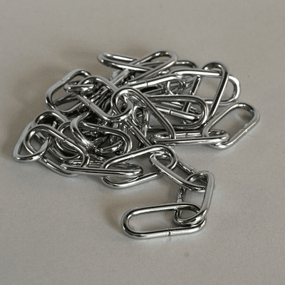 Steel Plated Lighting Chain Large - Nickel